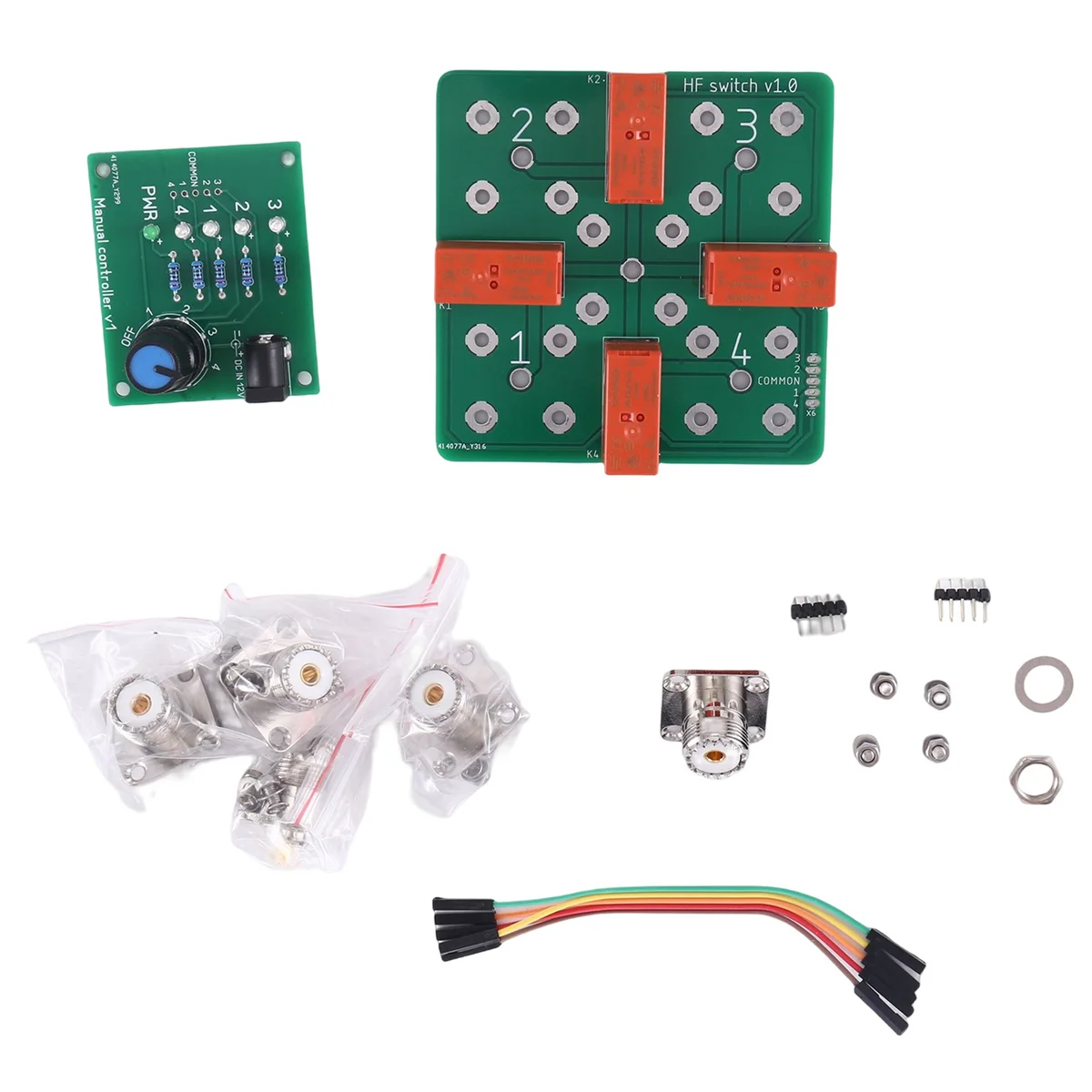 4:1 Conmutador de antena remota coaxial SO-239