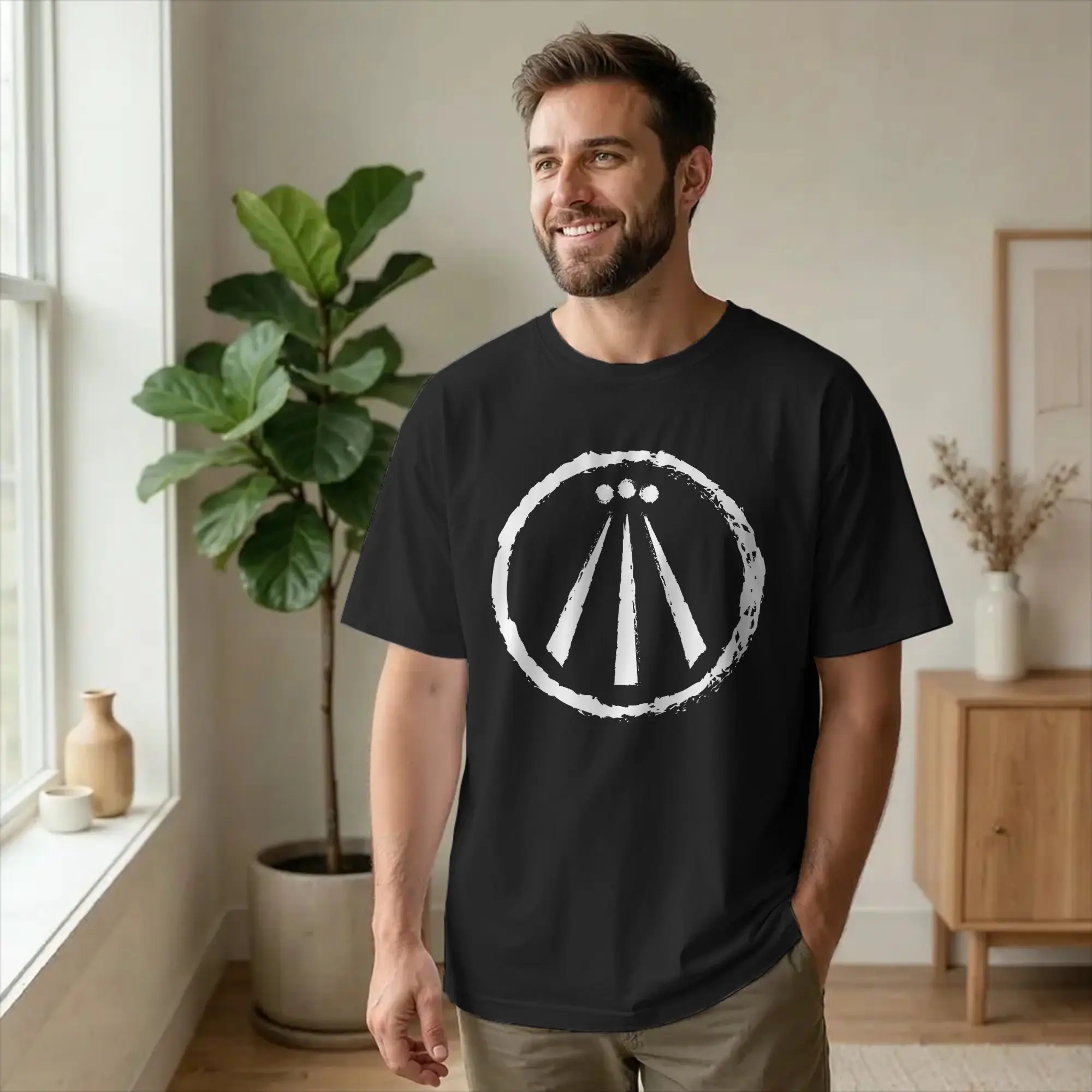 Men Awen Symbol Druid Celtic T Shirts Rune of Creativity Cotton Tops Vintage Short Sleeve O Neck Tees Original T-Shirt