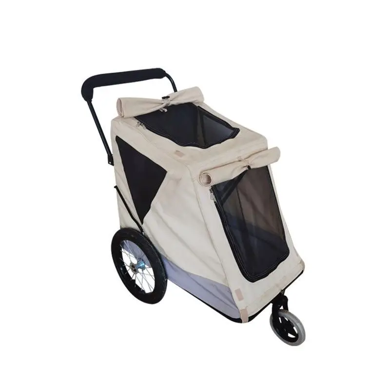 

Pet cart electric car towing lightweight folding portable cat and dog cart