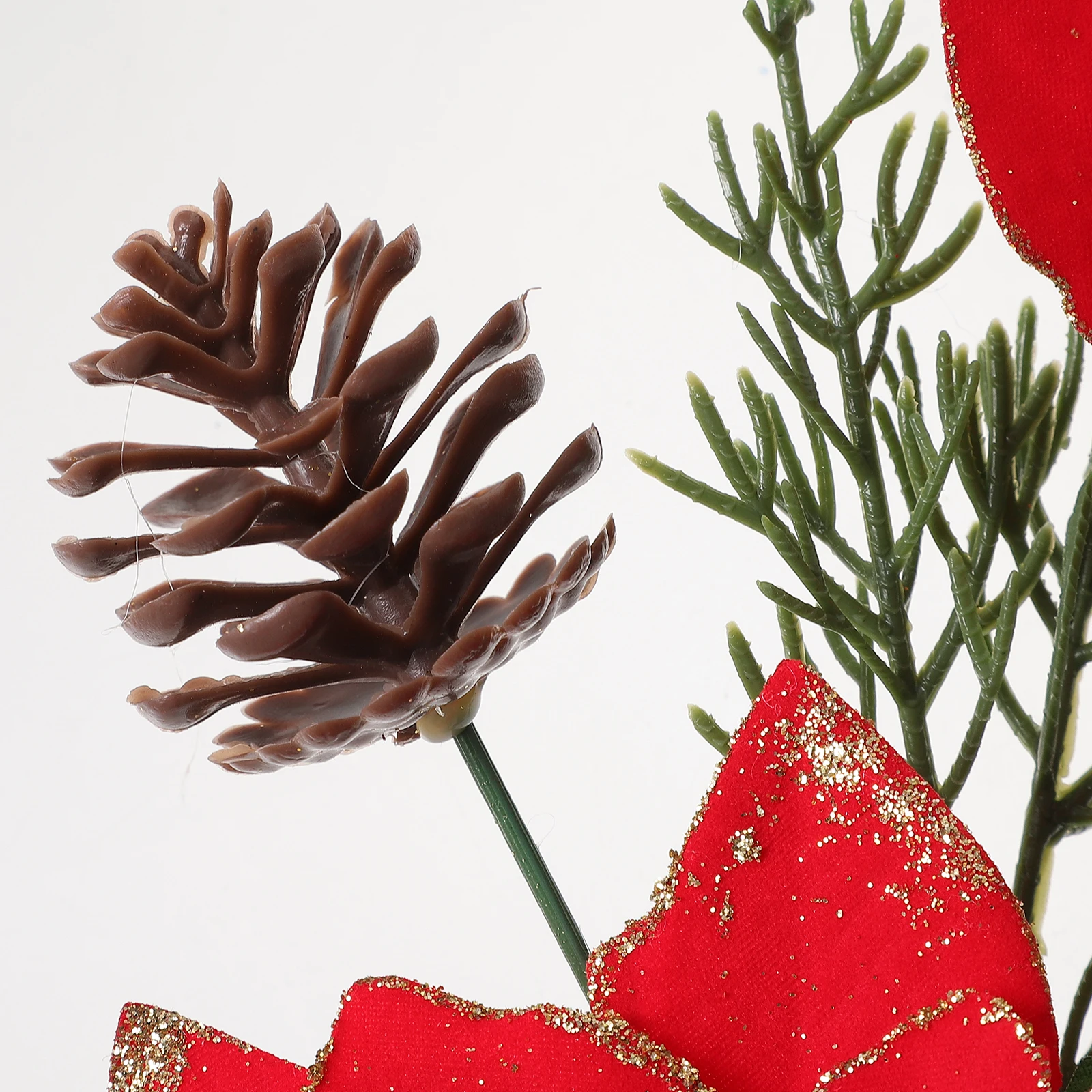 

2 Pcs Decorations Christmas Flower Home Arrangement Plastic Greenery Holiday Floral Picks