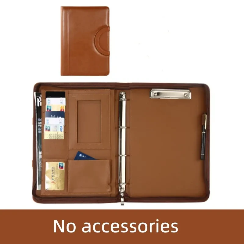 Multifunctionele A4-map Draagbare tas met ritssluiting Conferentie-bestandsmap Zakelijk briefpapier Informatietas Documentopslagclip