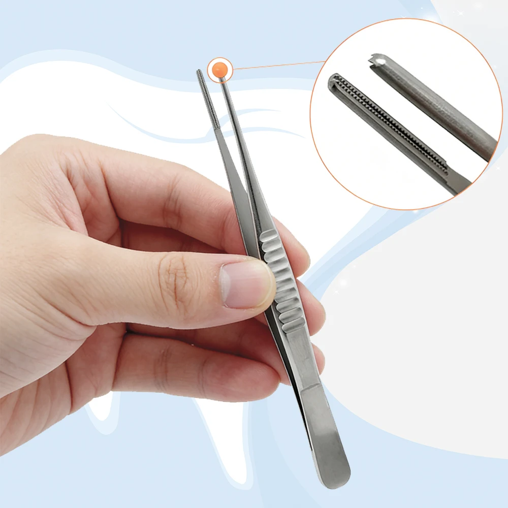 Debakey Atraumatic Tissue Forceps Stainless Steel Non Slip German Surgical Grasping Instrument for Vascular Surgery
