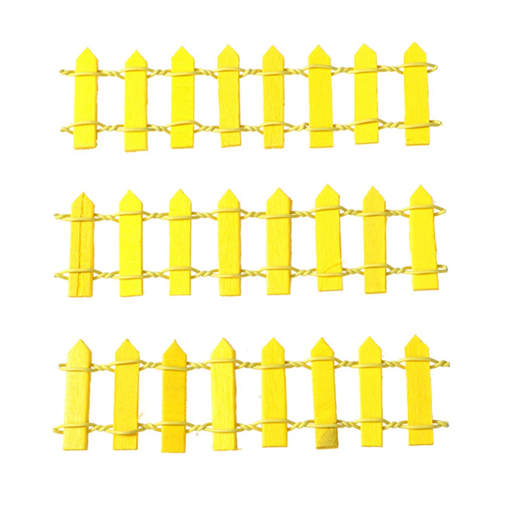 

Mini Wood Picket Fence Christmas Tree Decorations Holiday Displays Fairy Gardens Realistic Shape Fine Workmanship DIY L scaping