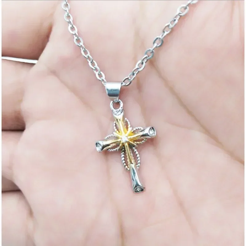 Octagonal Star Cross Alloy Pendant Unisex Fashion Women Jewelry Good-looking Styles Individuality High-matching Characteristics