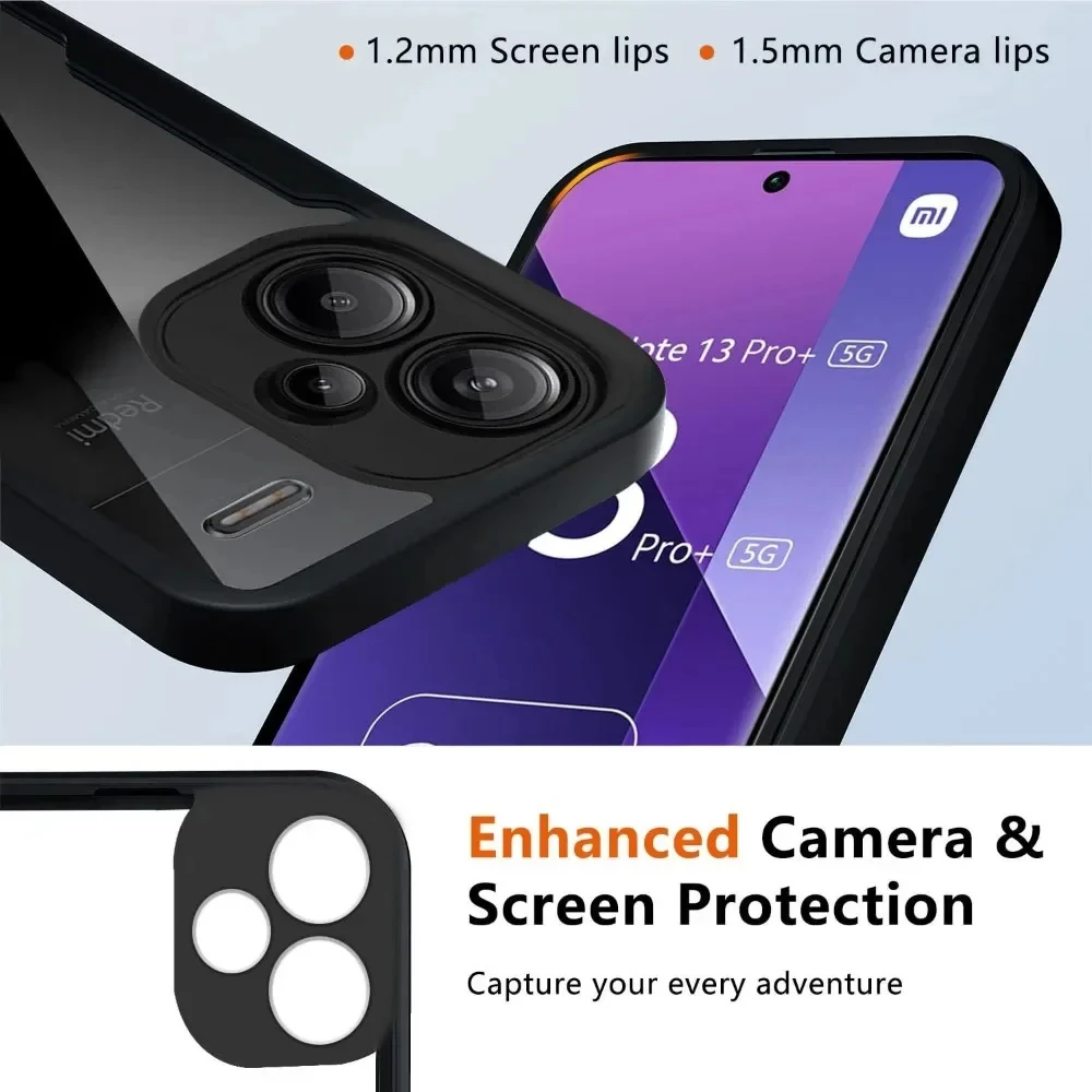 Für Redmi Note 13 14 Pro Plus 360 Full Body Screen Protector Transparente Hülle Für Redmi Note 13 14 Pro stoßfeste Telefonabdeckung