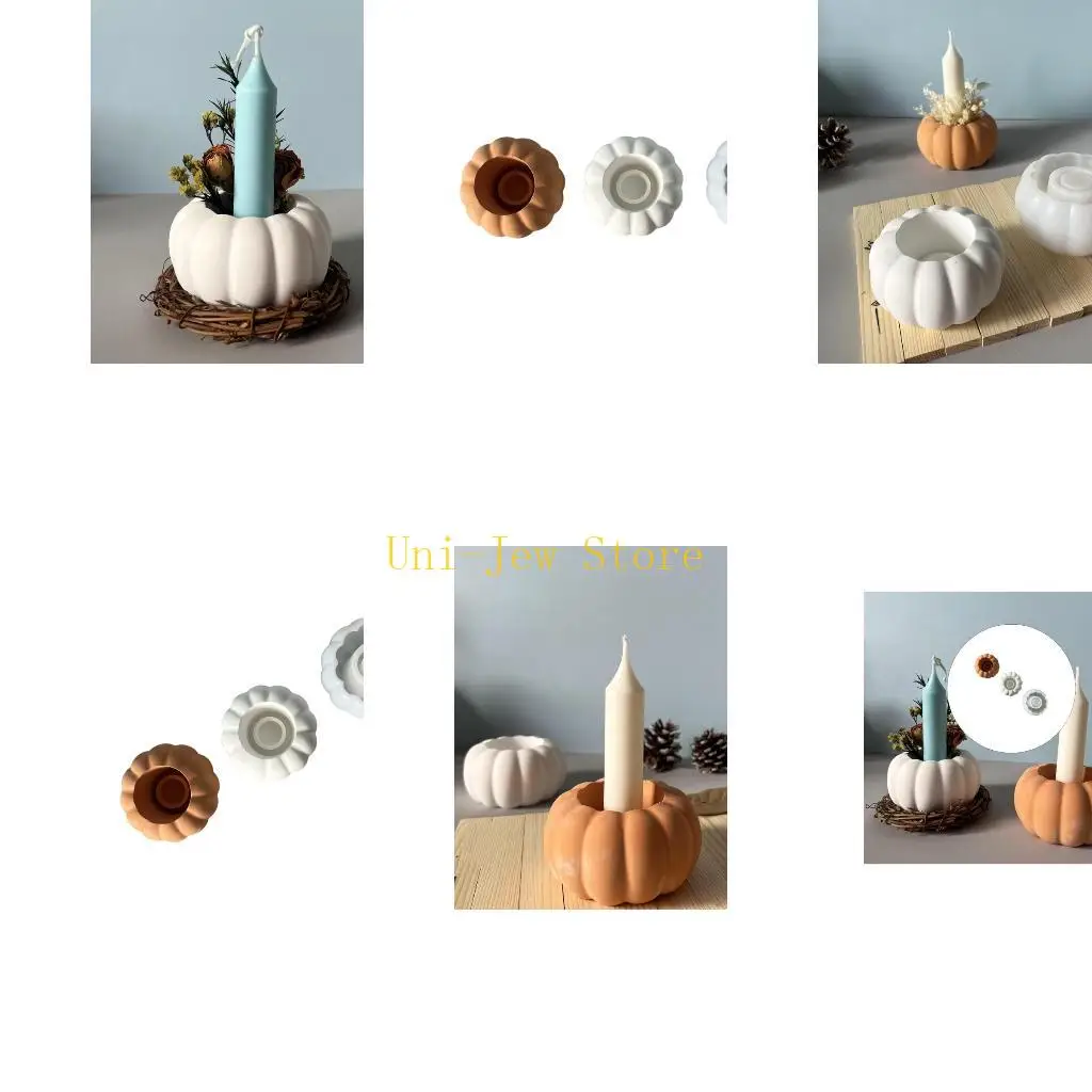 

40 ГБ мультицелевой тыквенной в форме силиконовой плесени Свеча, Декорирование Хэллоуина.