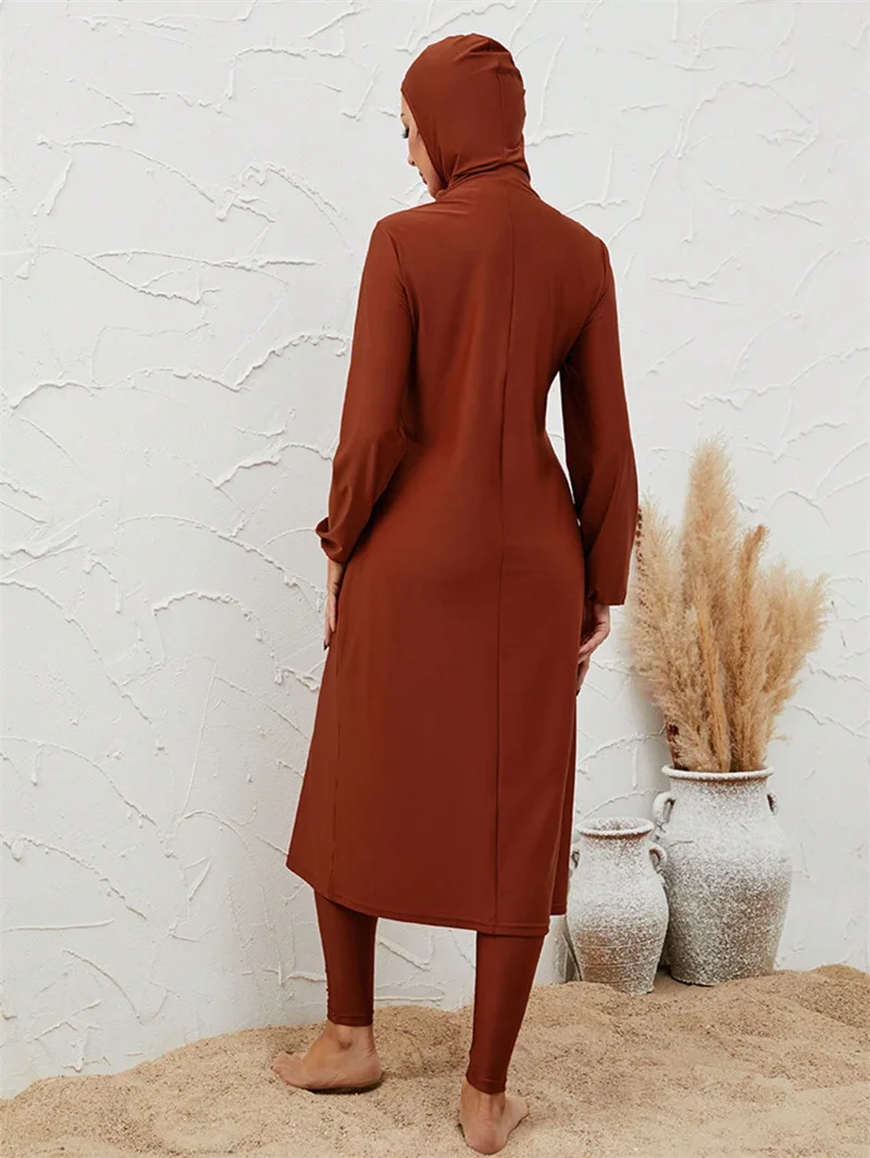 

Abaya Burkini Muslim Swimwear Hijab Women Musulman 3pcs Swimsuit Muslim Swimming Suit Modest Swimwear 3 Pieces Sets Islamic