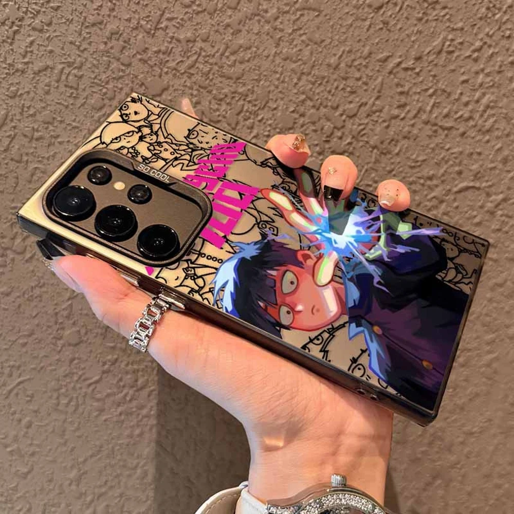 Mob Psycho 100 Anime For Samsung Galaxy S26 S25 Edge S24 S23 S22 S21 FE Ultra Plus Colorful Cover Funda Silicone Soft Phone Case