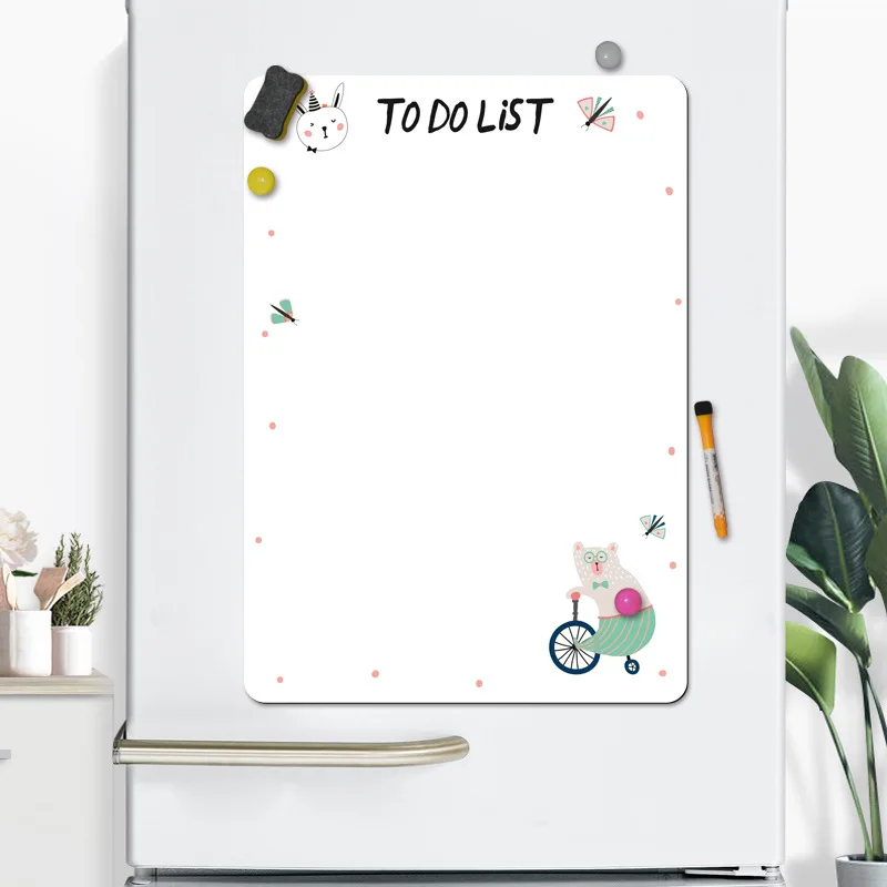 Erasable Magnetic Fridge Sticker Removable Message Board Planner Schedule Magnet A4 Soft Whiteboard Sticker Calendar Memo New