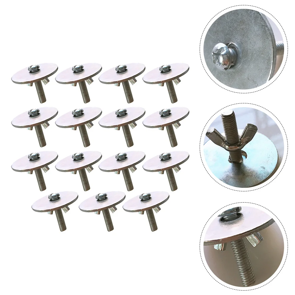 

15Sets Parrot Breeding Box Iron Retaining Screws Gaskets Fixing Screws for Hamster Bird Cage Practical Small Pet Cage Tools