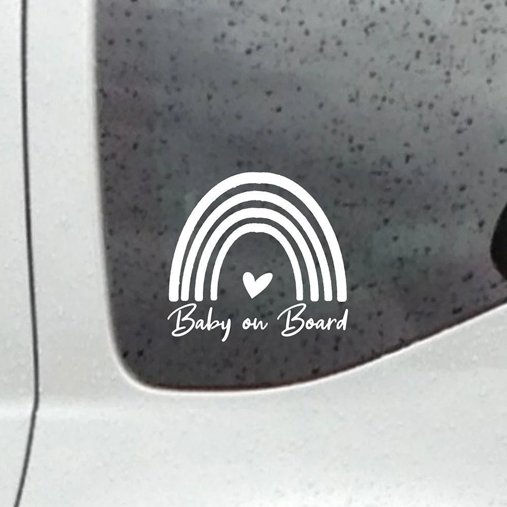 

Baby On Board Car Windows Stickers Cute Die Cut Vinyl Bumper Decals Decor Accessories Warning