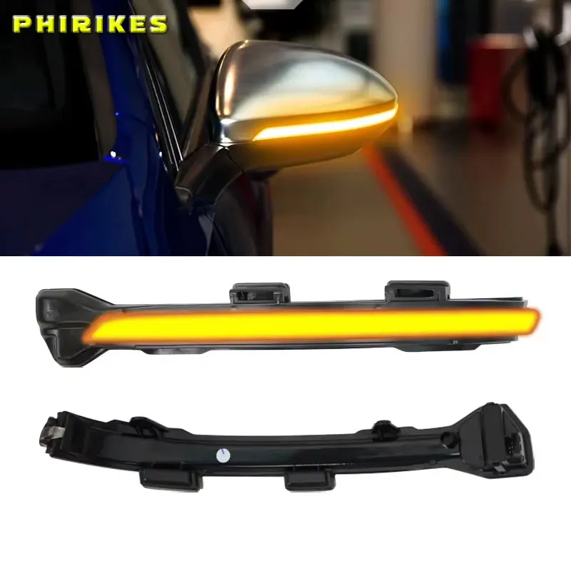 

2pcs For VW Golf 7.5 MK7.5 GTI R GTD RLINE MK7 7 Dynamic Blinker LED Turn Signal Mirror 2013 2016 2017 2019 2020