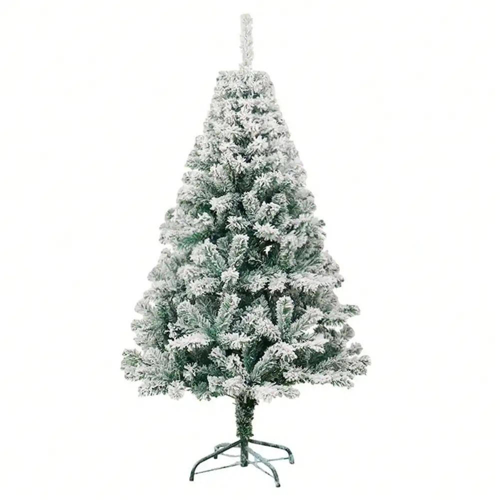 

3ft Artificial Christmas Tree Stand Pine Tree With Snow Flocked, For Home Office Holiday Party Indoor Outdoor