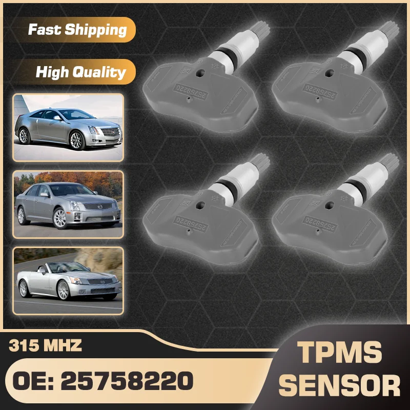 

TPMS Tire Pressure Sensor 25758220 315 MHz For Cadillac CTS 2010-2013 Cadillac STS 2005-2008 Cadillac XLR 2004-2009 25981210