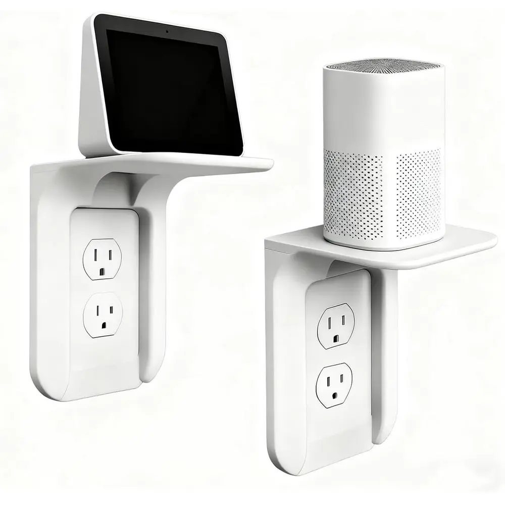 

Space-Saving Electric Toothbrush Holder with Cable Management for Bathroom Wall, 2-Pack