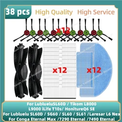 Compatible For Lubluelu SG60 SL60 SL60D SL61 / Tikom L9000 / L8000 Parts Main Side Brush Hepa Filter Mop Cloth Accessories