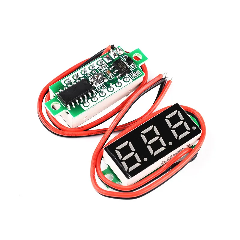 0.28 inch DC 0-100V 3-Wire Mini Gauge voltage meter Voltmeter LED Display Digital Panel Voltmeter Meter Detector Monitor Tools