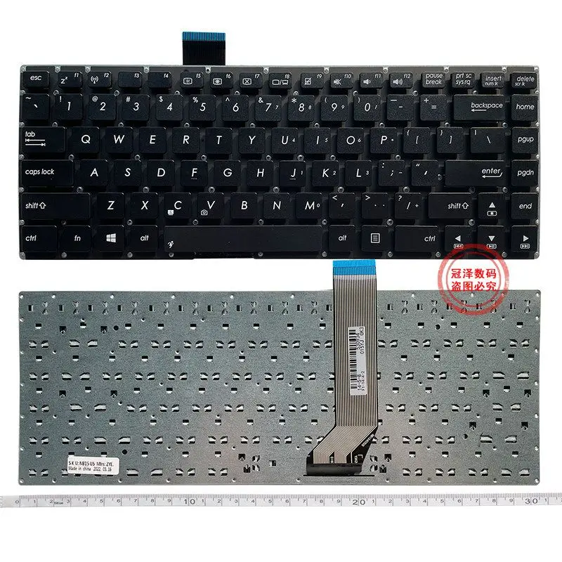 Teclado de Notebook para ASUS S400 S400CA S400C S451 S451LB S451L S451E X402 X402C X402CA F402C V451L (Layout US/RU/SP/FR)