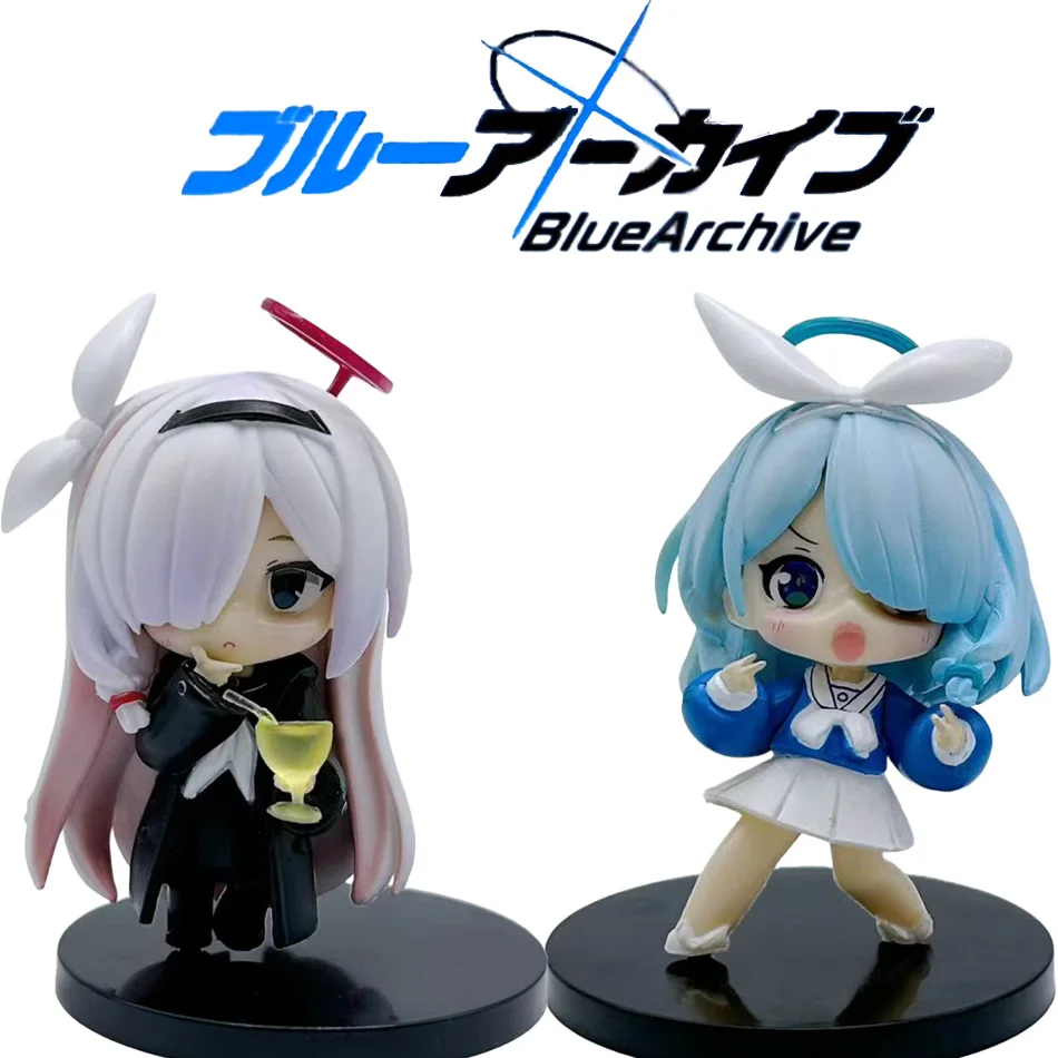 Figurine d'archive bleue de 8CM, Anime Prana Arona, Version Q mignonne, série sur pied, modèle d'animation, poupée de Collection, ornements, cadeaux