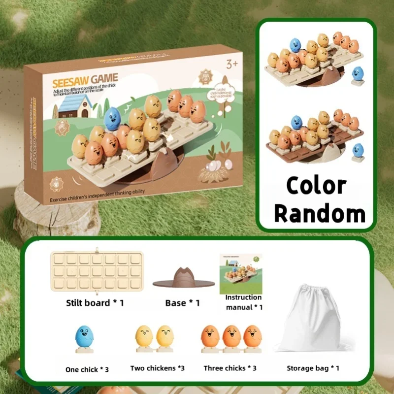 Bonito ovo equilíbrio jogo de tabuleiro gangorra equilíbrio folga intelectual criança educação brinquedo matemática lógica pensamento desafio estratégia brinquedos