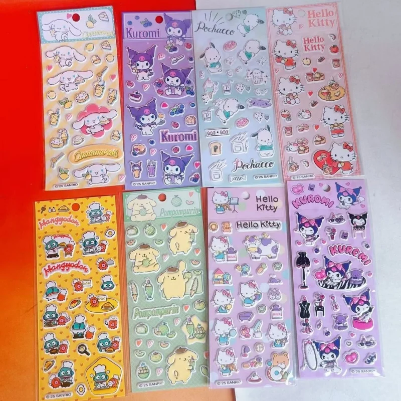 

24pcs/lot Sanrio Kuromi Kitty Stickers Cute Hangyodon Scrapbooking DIY Diary Decorative Stationery Sticker Album Stick Label