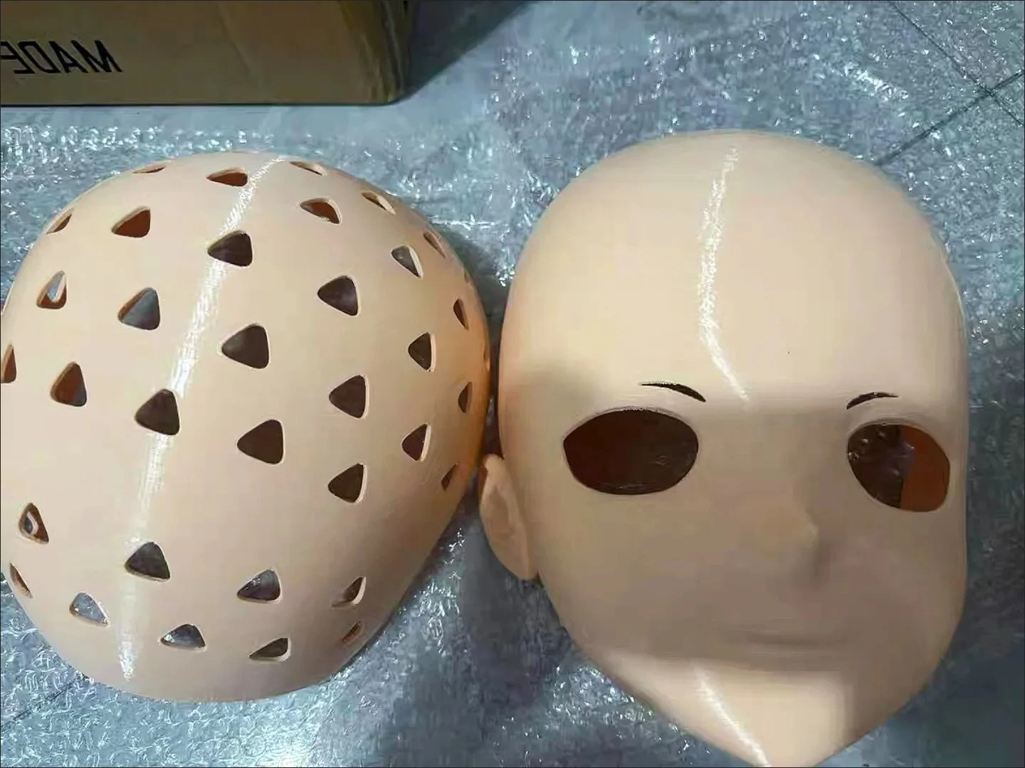 Customized Anime Character Customized Kigurumi Half Head with Lock Cosplay Kig Mask Costumes Accessories 2