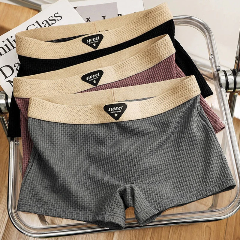 

Ice Silk Women Underwear Seamless Breathable Students Sexy Safety Pants Boxers Shorts Sports Panties Women's Intimates Boyshorts