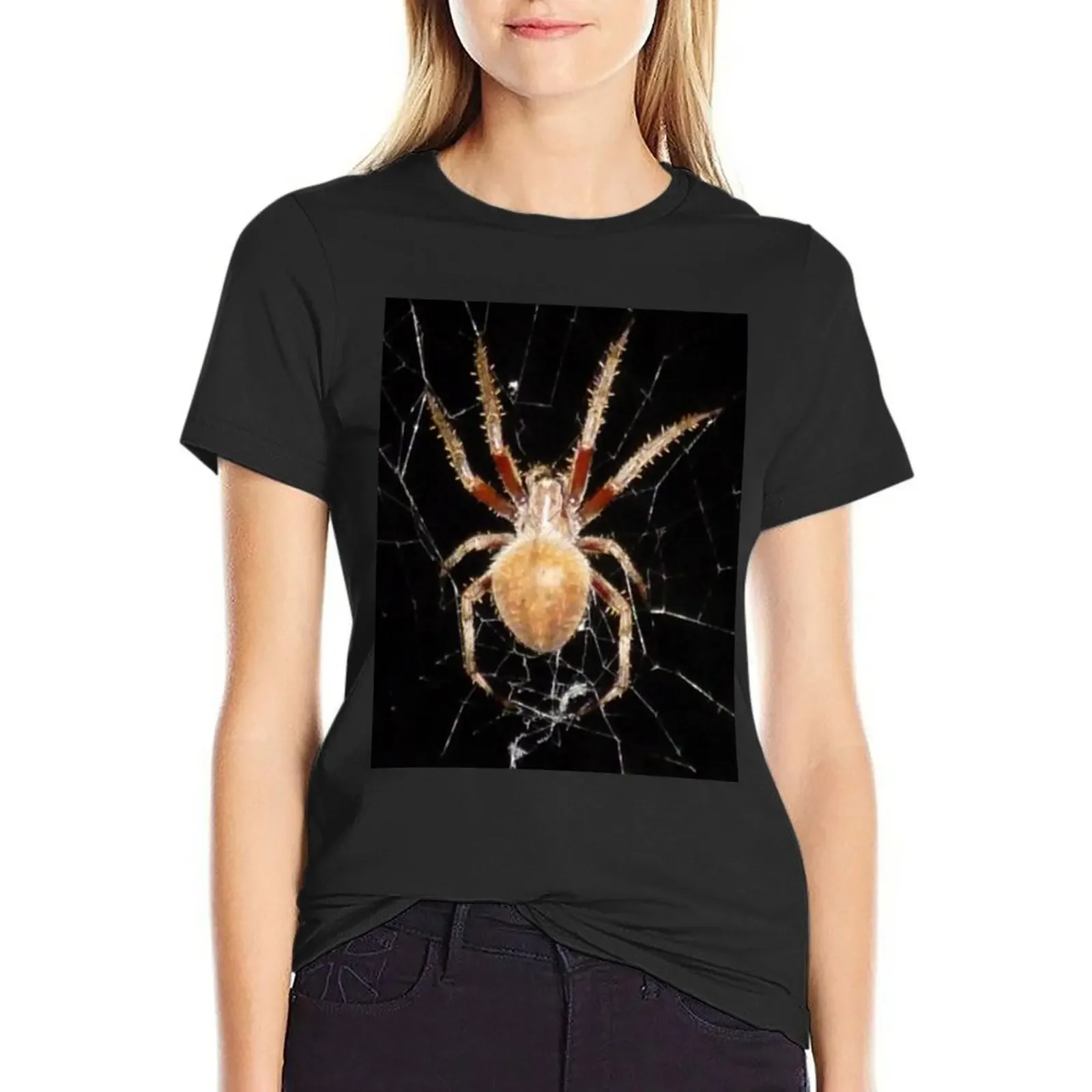 

Spider in the Night T-Shirt shirts graphic tees Blouse summer top t-shirts for Women cotton