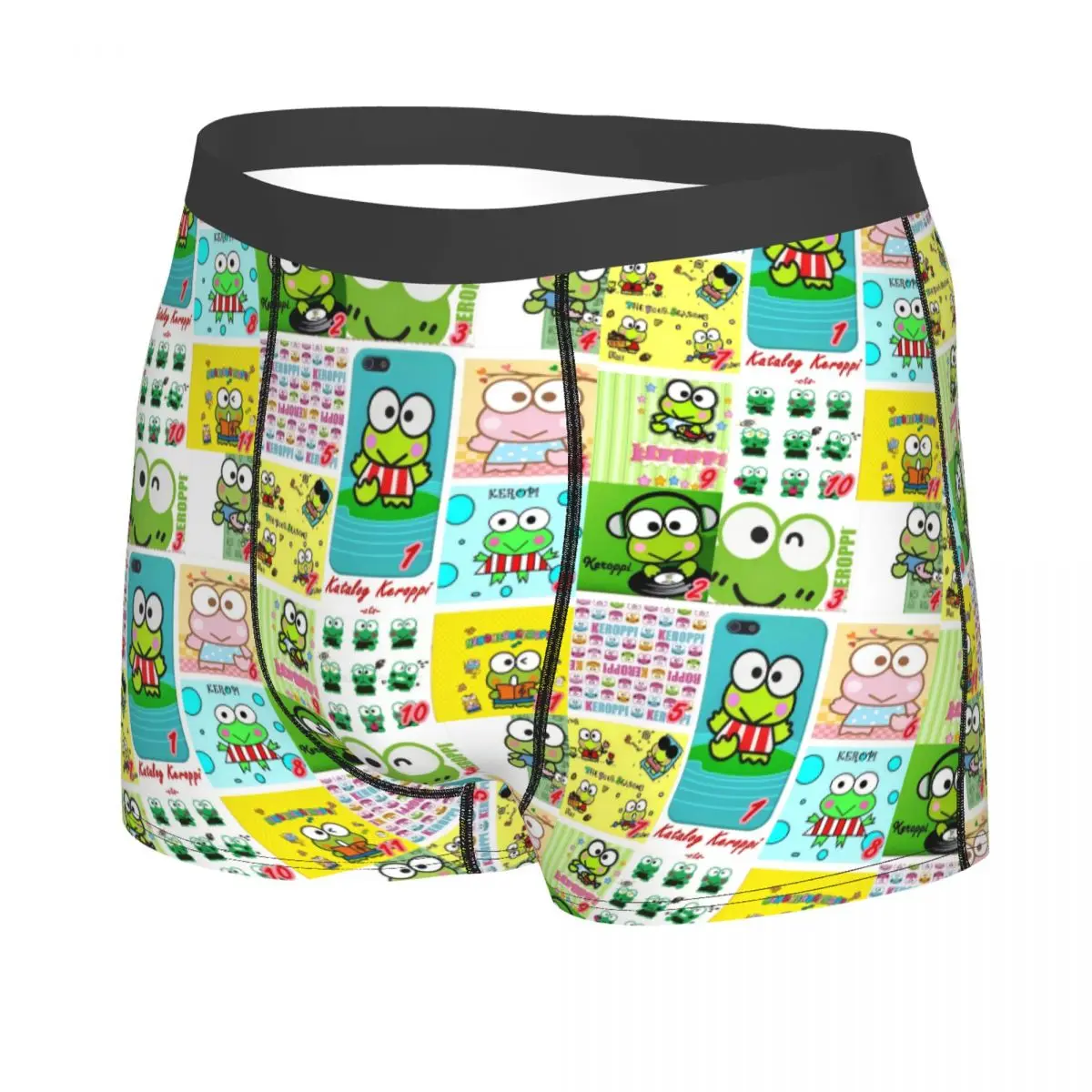 Custom Fashion Disney Cartoon Kero Kero Keroppi Sanrio Anime Boxers Shorts Panties Male Underpants Stretch Briefs Underwear