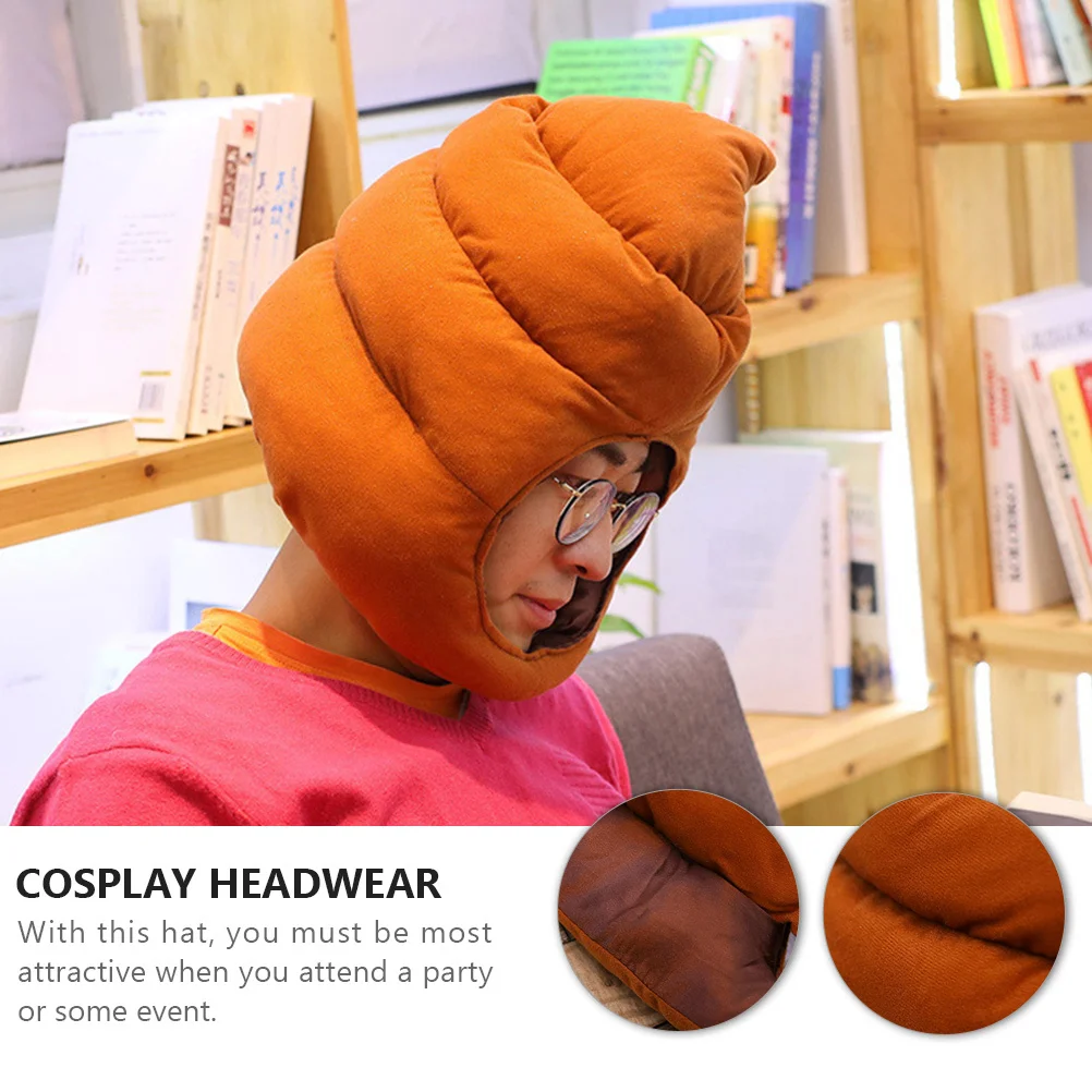 

Funny Poop Hat One Size Fits All Easy to Wear for April Fool's Day Costume Party Dress Up Prank Headwear Cosplay Party Photo