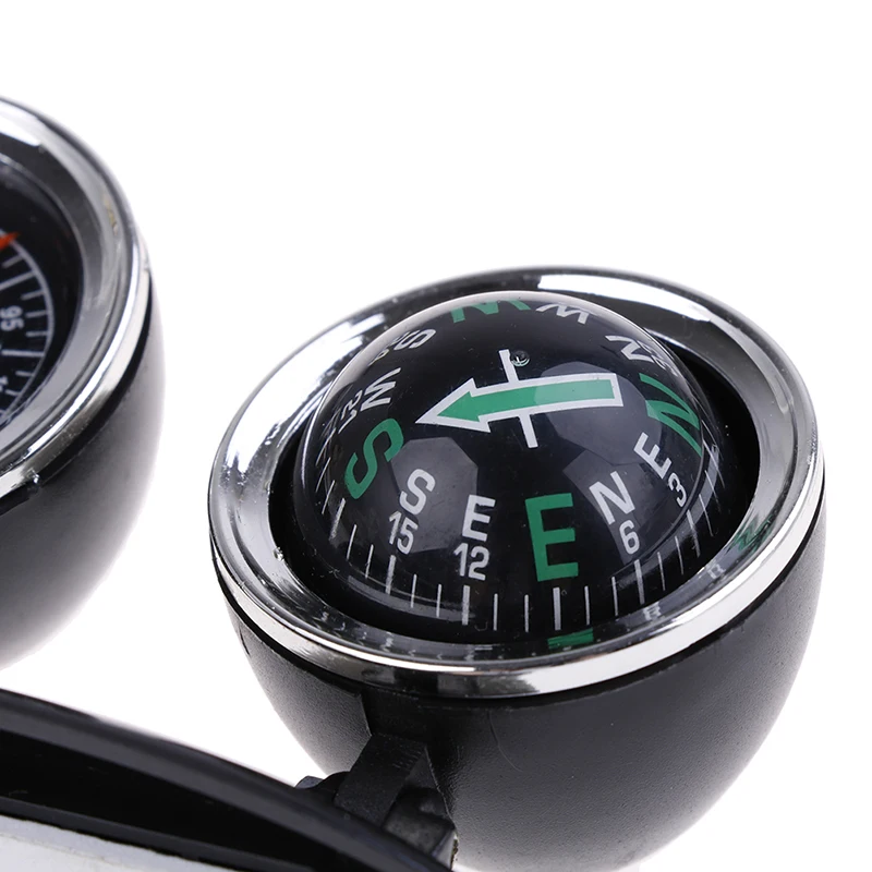 High-precision Outdoor Ornaments In Stock 2 In 1 Guide Ball Car Compass Car Ornaments Direction Dashboard Ball