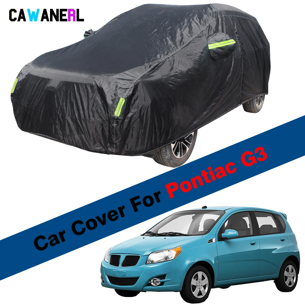 Full Car Cover Waterproof Anti-UV Sun Shade Rain Snow Dust Protection Auto Cover Windproof For Pontiac G3 Wave