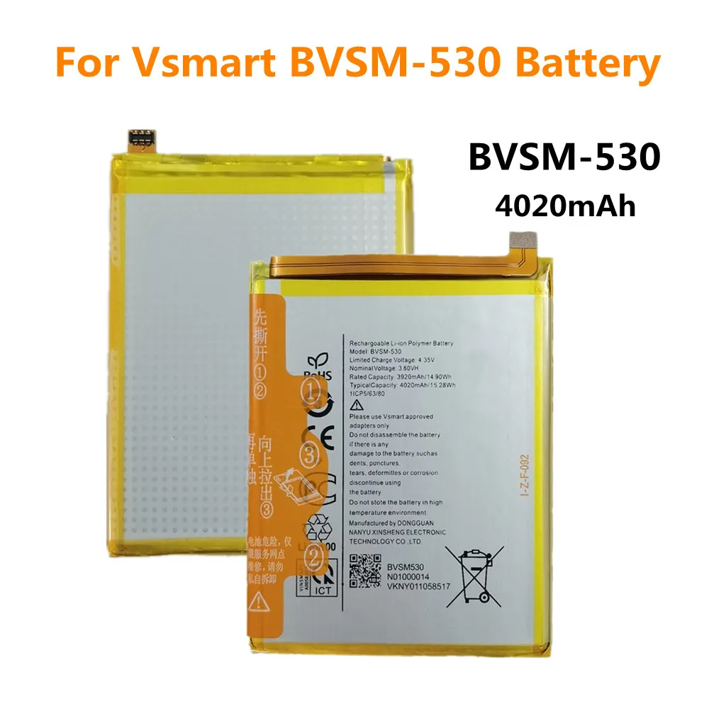 

High Quality 4020mAh BVSM 530 Battery For VSMART BVSM-530 BVSM530 Battery Bateria Batteries Fast Shipping In Stock