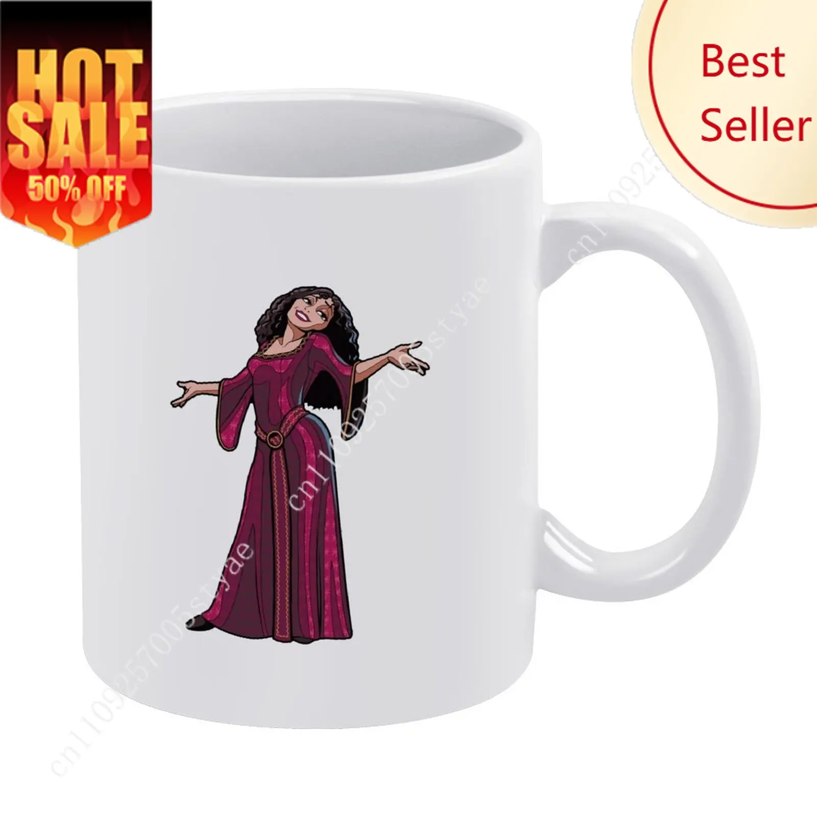 

Mother Gothel Mug Disney Cartoon Customization Upload Your Own Image Logo Text Coffee Cup Holidays Birthday Ceramic Cup
