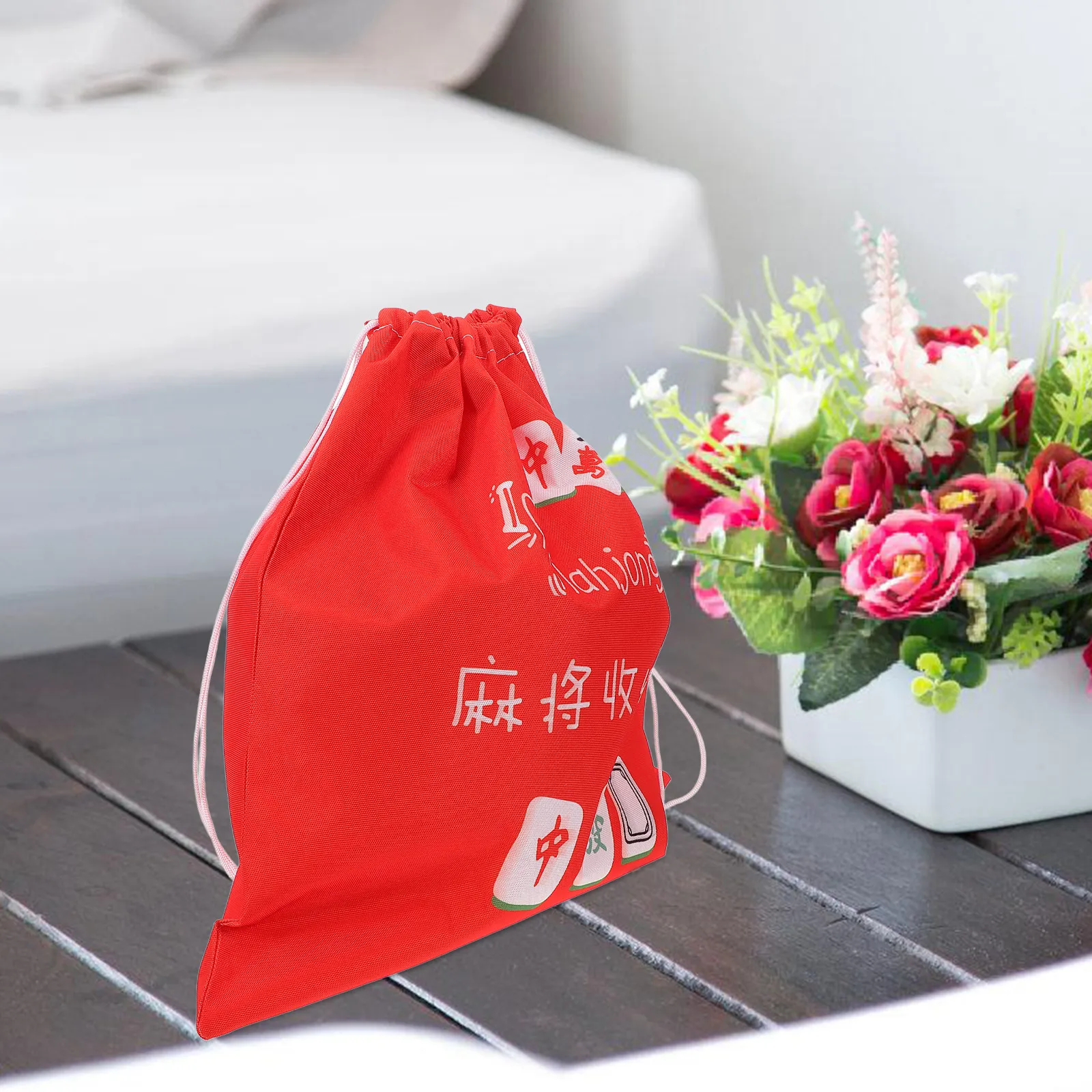 

Сумка для хранения маджонга из ткани Оксфорд, портативный органайзер на шнурке, легкий складной чехол-сумка, подходит для путешествий