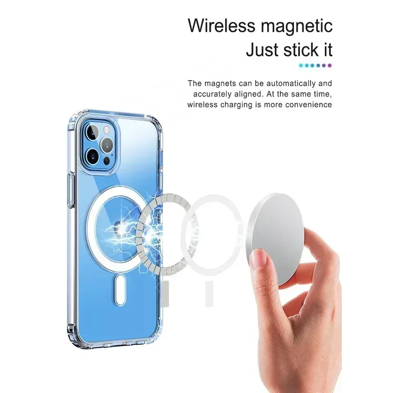 Capas For Motorola Moto S50 Edge 50 Neo Clear Anti-Drop Acrylic Cover With Magnetic Sticker image 4