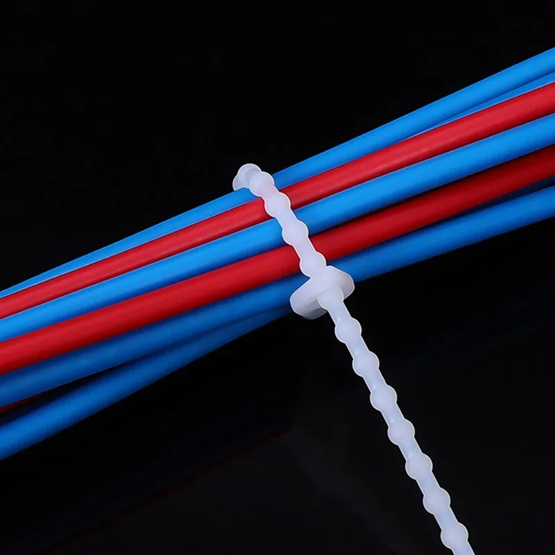 100Pcs bead nylon strap can be reused and can be loosened to fix the strap round bead nylon strap 3x100mm 3x150 3x180mm 3x240mm