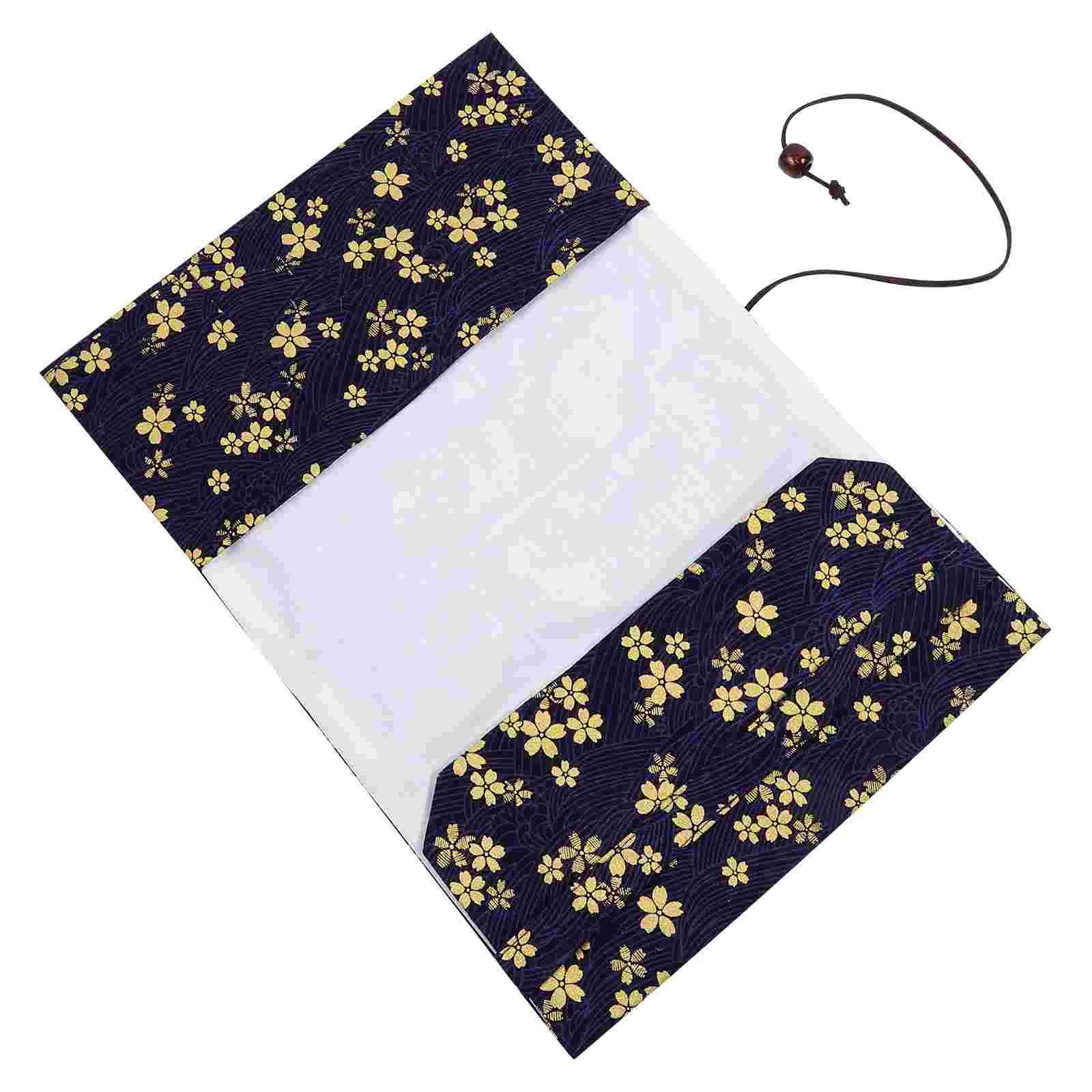 Bronzing Hand Ledger Book Cover Sleeve Het Notebook Bloemen Doek Kersenbloesems Beschermende Handgemaakte Kind Cadeau Journal Boeken