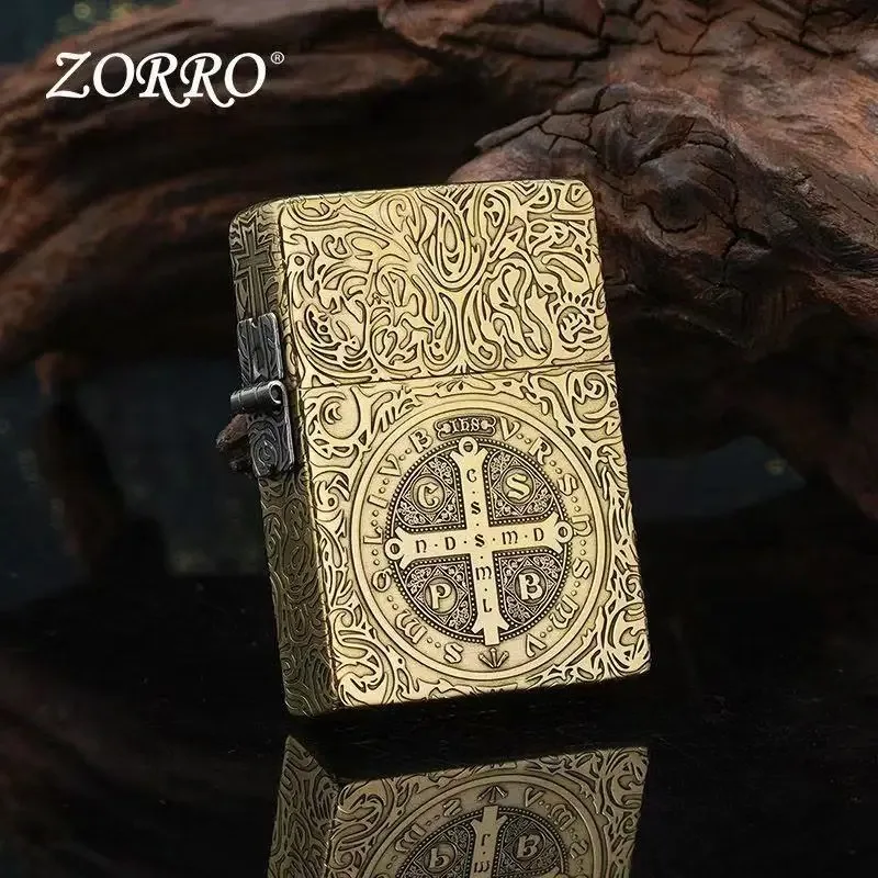 Zorro 906 external hinge 1935 replica kerosine lighter, pure