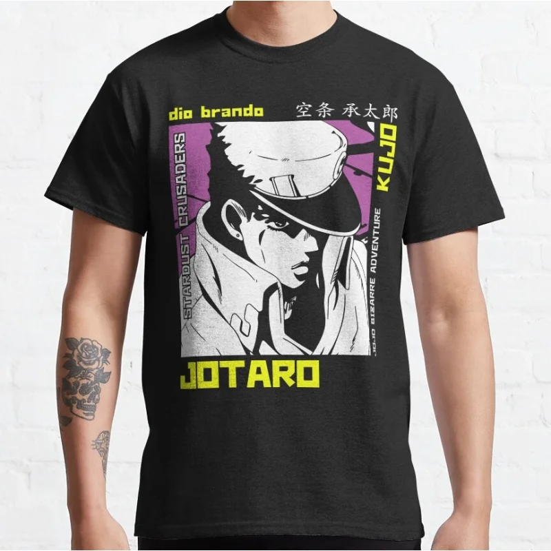 

0215 JoJo's Bizarre Adventure Anime Gift t shirt Manga unbreakable diamond Graphic Clothes Y2K clothing All size Tops S-6XL