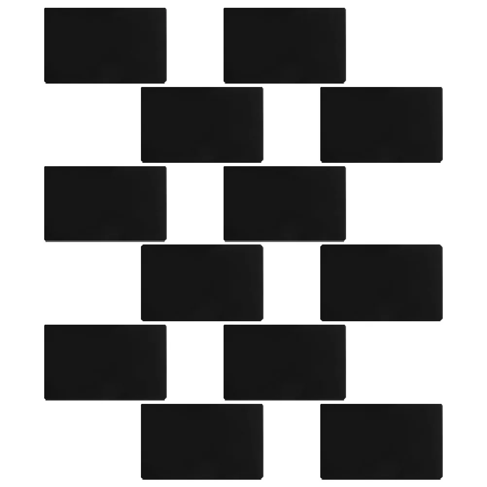 ป้ายชื่อเรียบสำหรับธุรกิจแกะสลัก 12 ชิ้น การ์ดเปล่าสำหรับทำป้ายชื่อ DIY ป้ายชื่อกระเป๋าเดินทาง