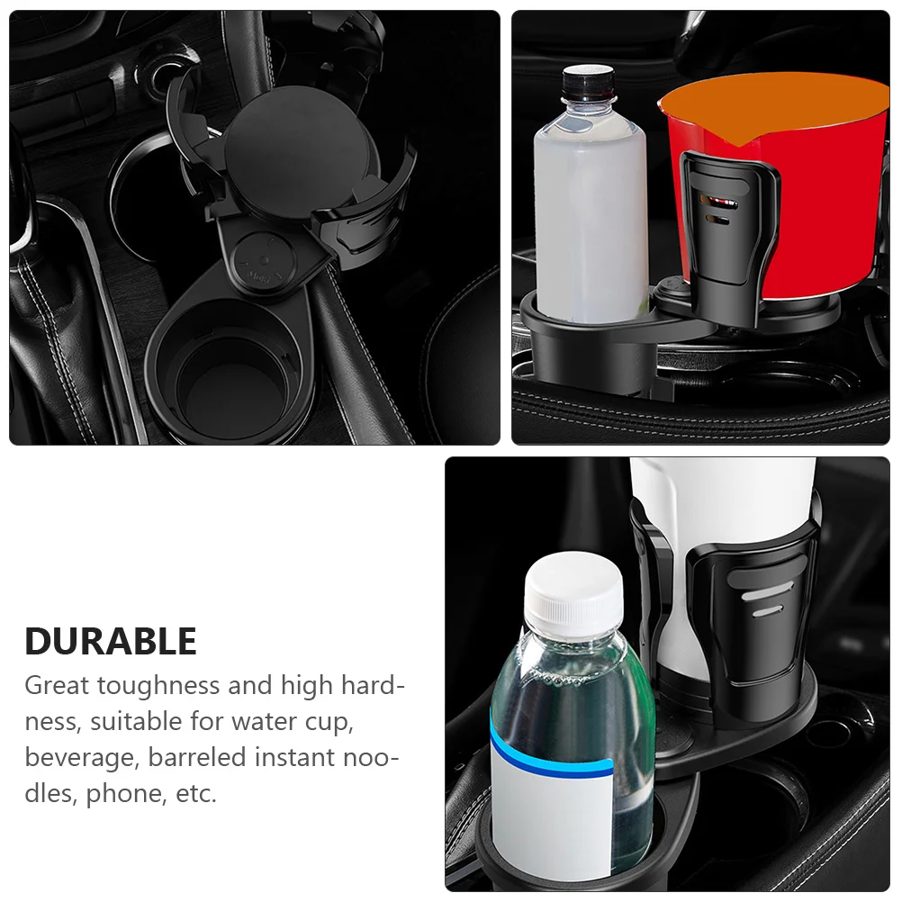 

Car Cup Holder Extender Rotating Design Durable Vehicle Water Cup Storage Holder For Phone Drink Organizer Car Interior