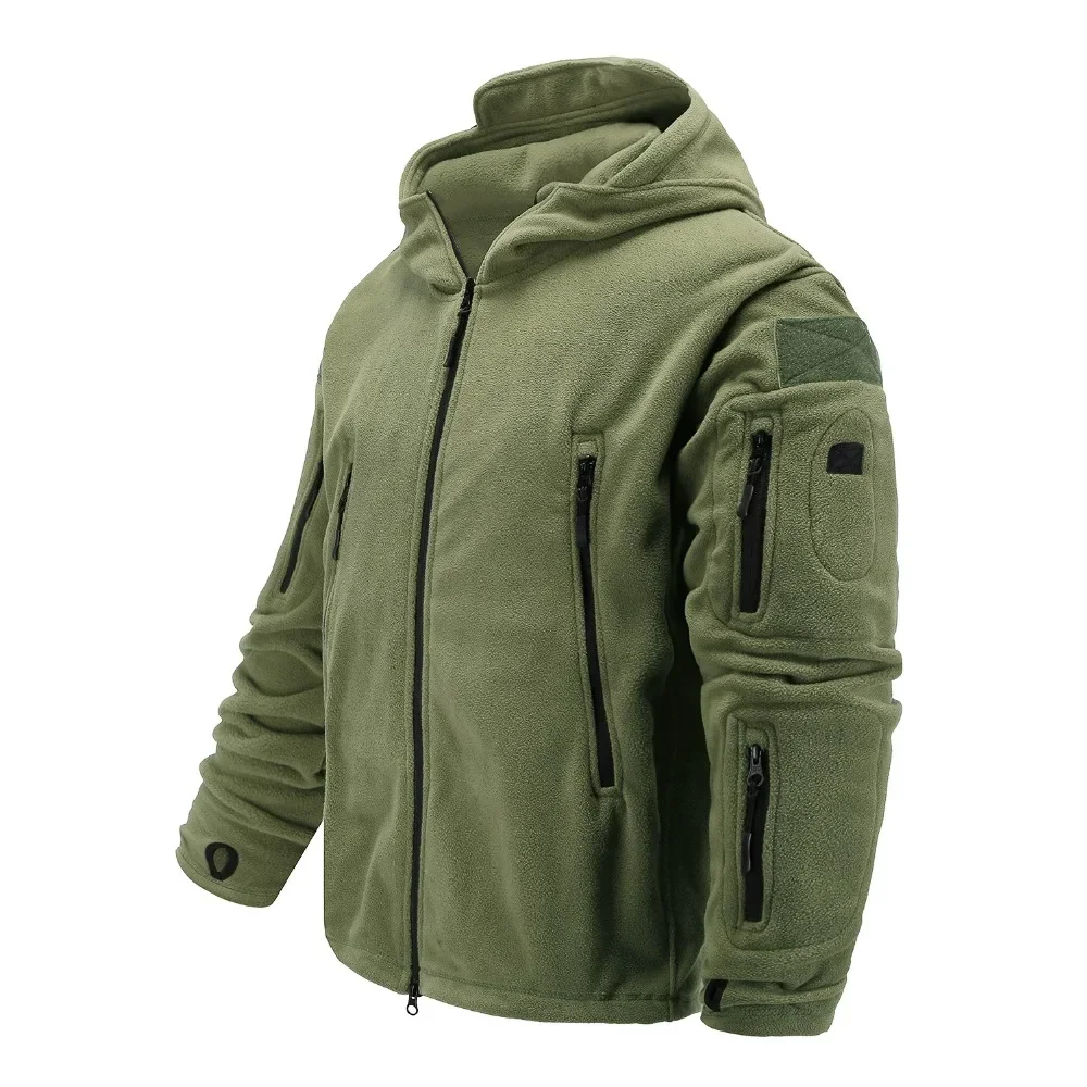 Winter Fleece Jacket Men\'s Sports Tactical Jacket Combat Jacket Military Fleece Outdoor Sports Hiking Polar Jacket