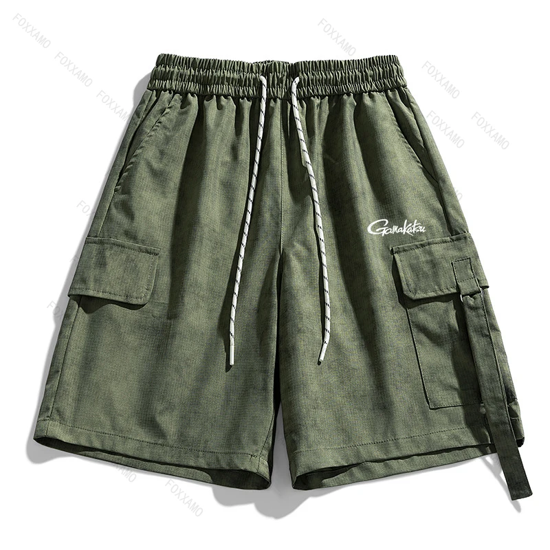 

Gamakatsu Рыбалка Лето Большие размеры 8xl Камуфляжные шорты Мужские свободные винтажные саржевые повседневные шорты с несколькими карманами Мужская одежда