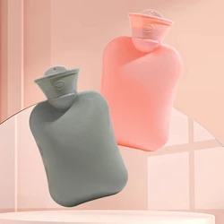 Hot Water Bottle Explosion-proof Water Injection Hot Water Bag for Girls Portable Thick Winter Hand Leg Warmer Bottle