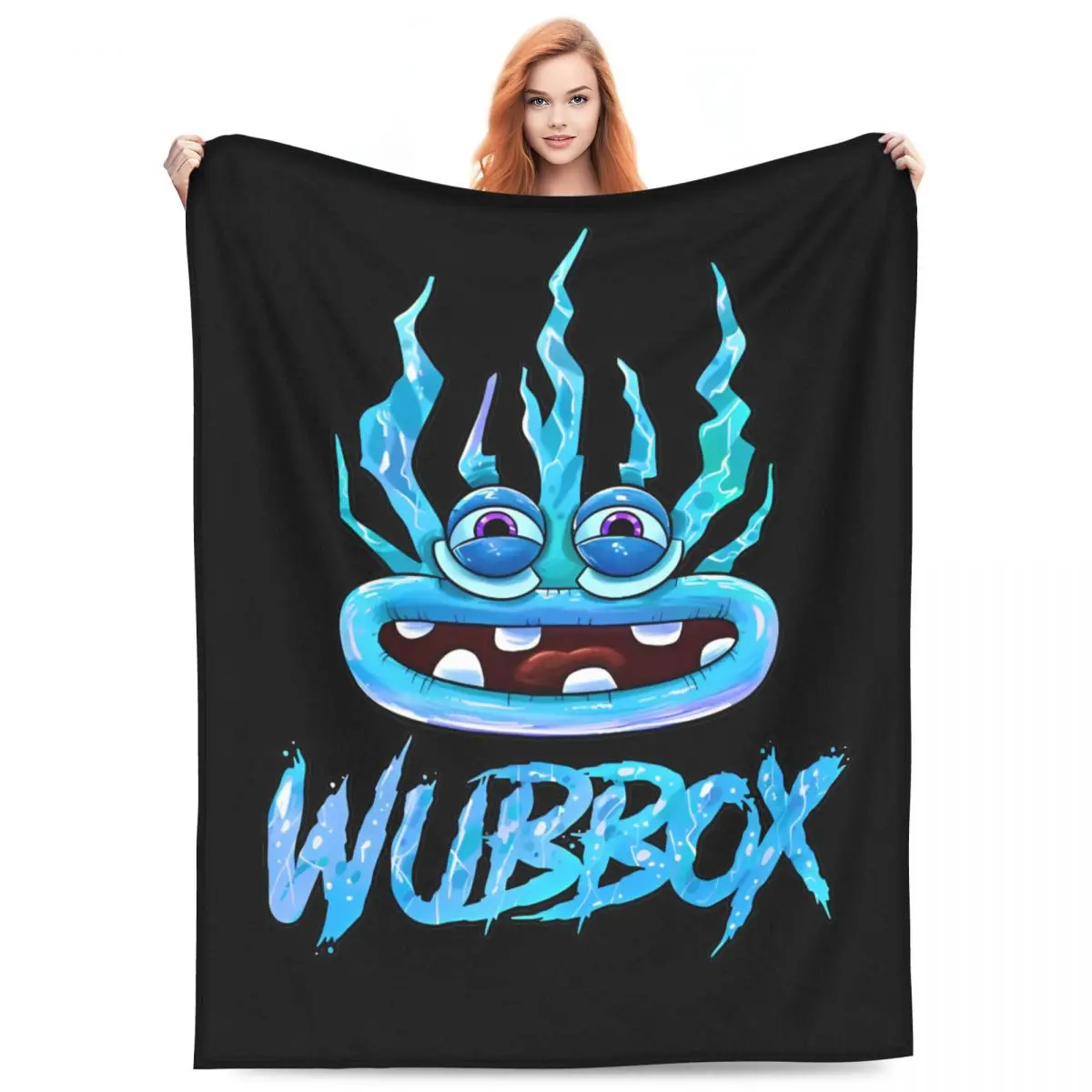 Wubbox My Singing Monsters Blanket Fleece All Season Multifunction Ultra-Soft Throw Blankets for Home Couch Plush Thin Quilt