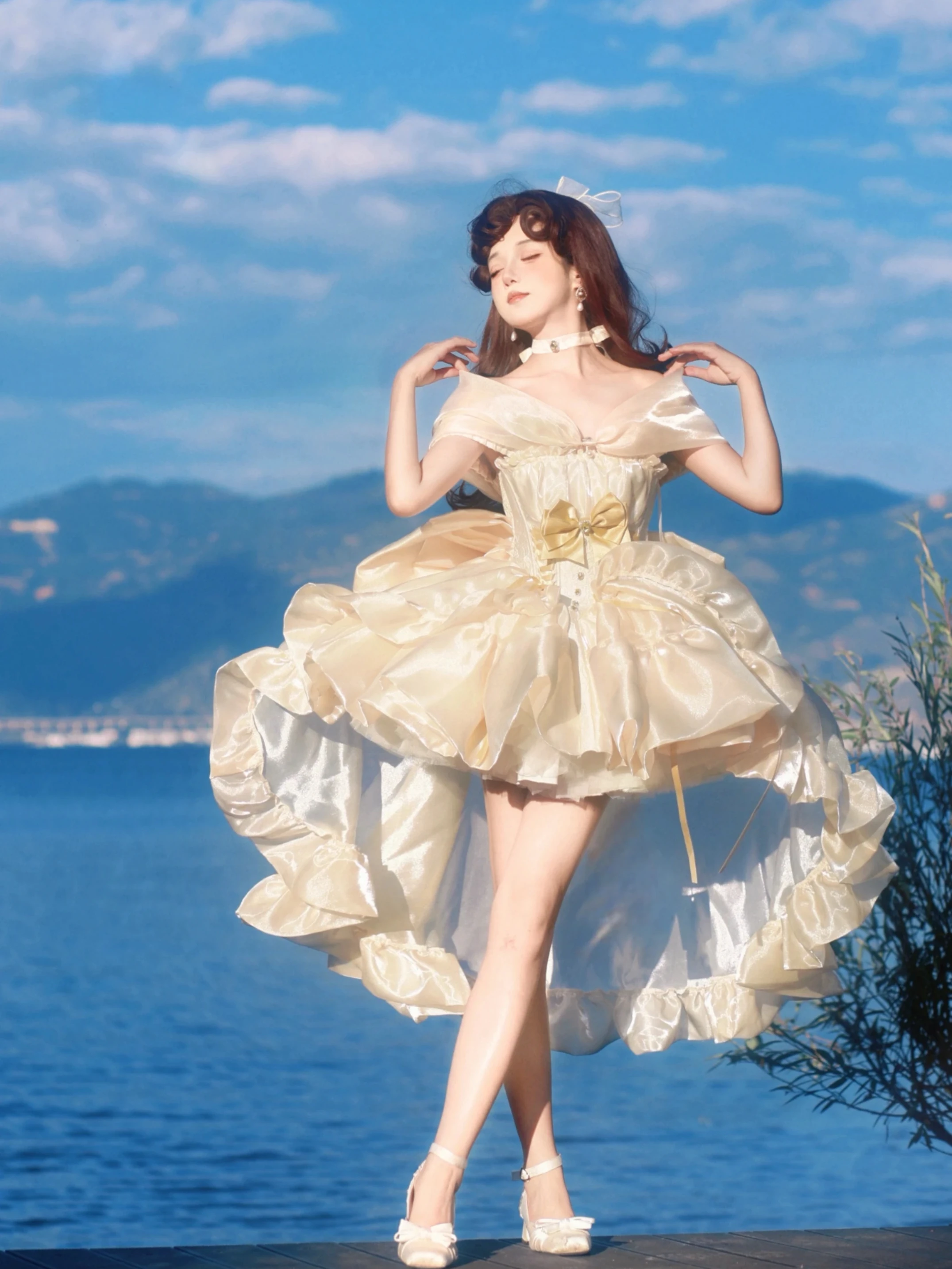 Ele Princ Sle Birthday Dr. Luxus-Erwachsenenzeremonie oder Sve Par Gown High-End Faion Damenbekleidung