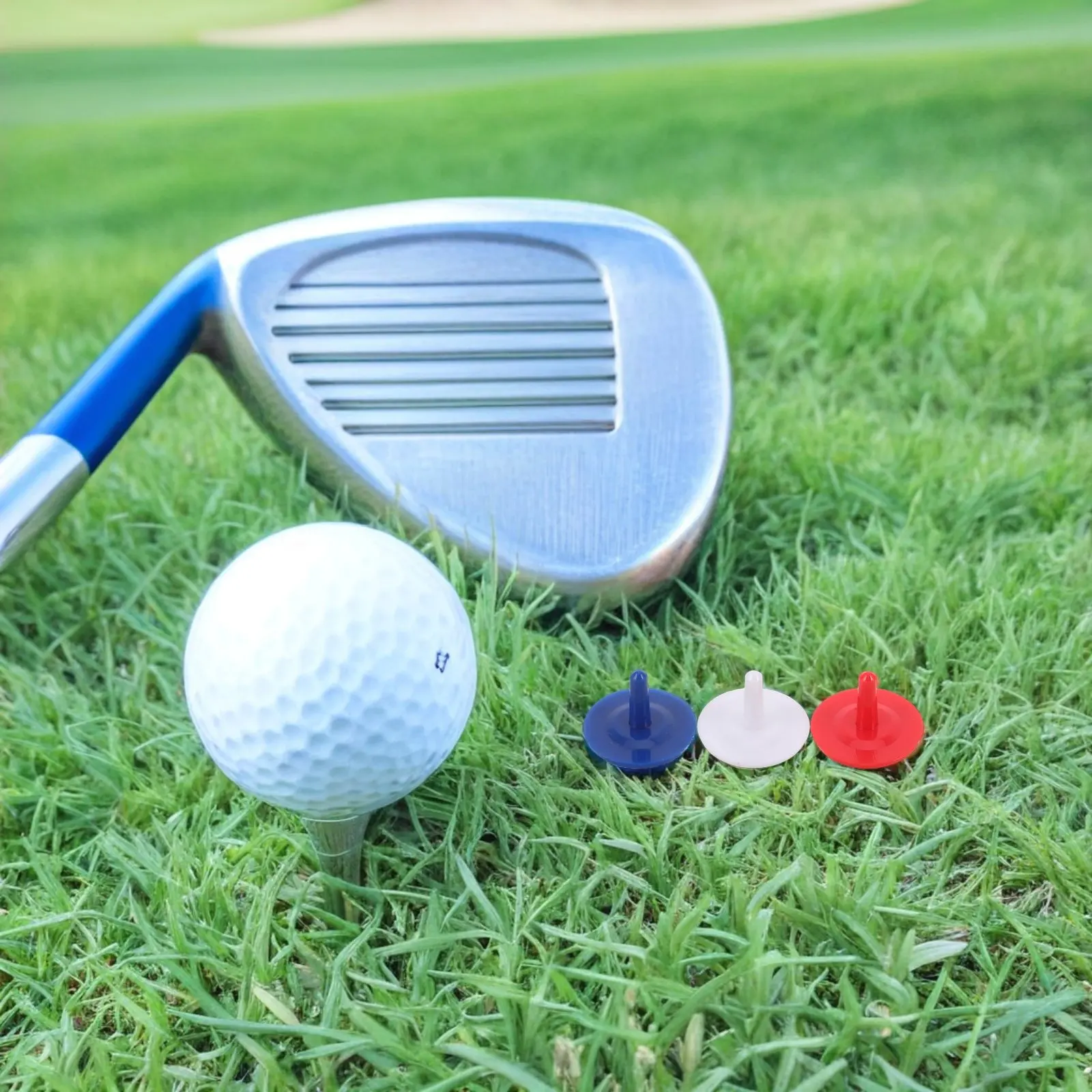 

120Pcs Golf Ball Markers Round Plastic Flat Colorful Discs Suitable for Putting Green Golf Event Giveaways Outdoor Use