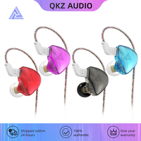 Original QKZ AK8 Dynamic HIFI Bass Earbuds 3.5mm In Ear Monitor Headphones With Mic Sports Gaming Music Stereo Stylish Headsets