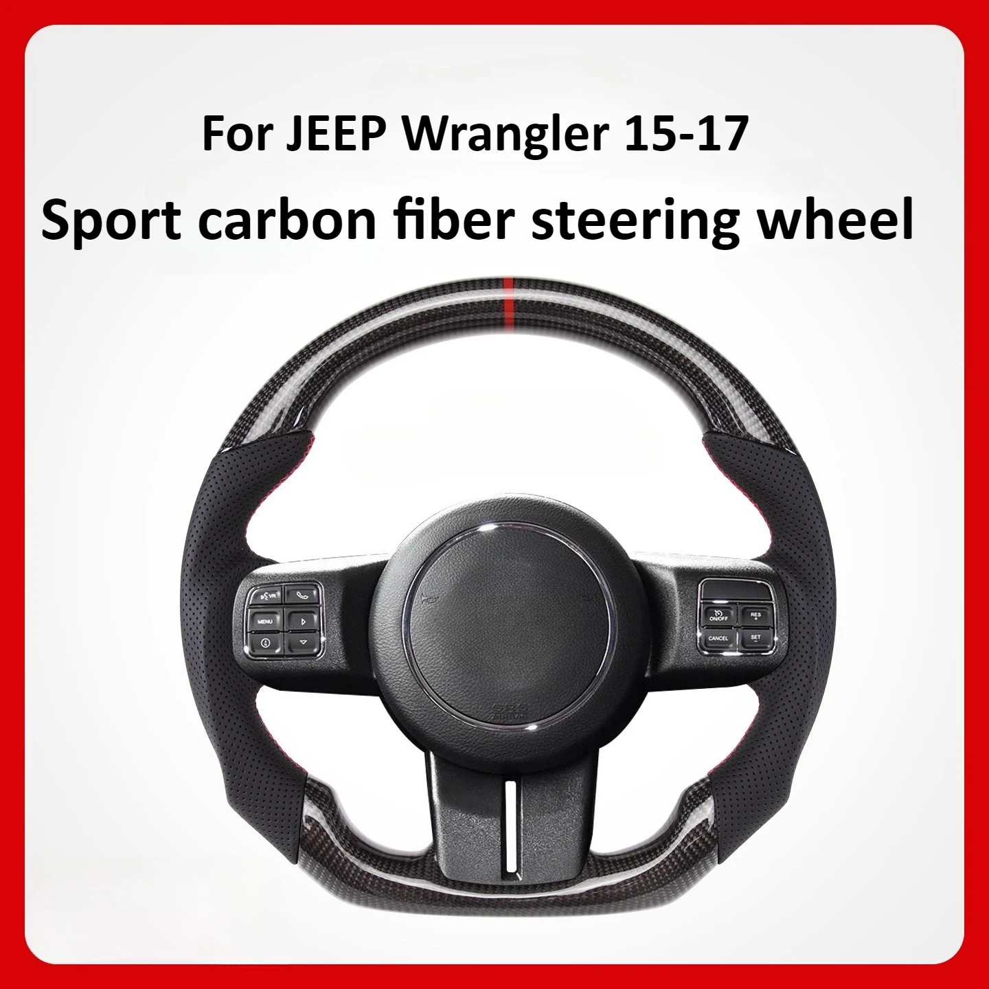 

Для JEEP Wrangler JK/Sahara/Rubicom 11-17 модификация рулевого колеса из углеродного волокна аксессуары для интерьера